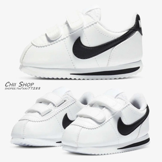【CHII】日本 Nike CORTEZ BASIC SL 童鞋 小童 中大童 阿甘鞋 白色x黑勾 904769-102