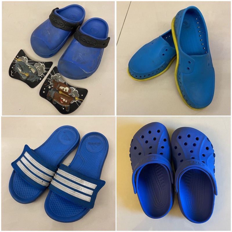 二手兒童拖鞋,涼鞋-adidas,CARS,crocs,海綿寶寶,native