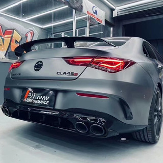 【實體店面安裝】BENZ 賓士 W118 C118CLA改 ED1尾翼 戰鬥尾翼 大尾翼 碳纖維尾翼 鴨尾 AMG尾翼