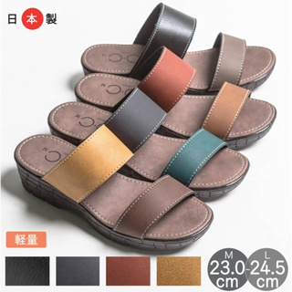 現貨 日本輸入 日本製 撞色 涼鞋 拖鞋 低跟 女鞋 夏季 輕量