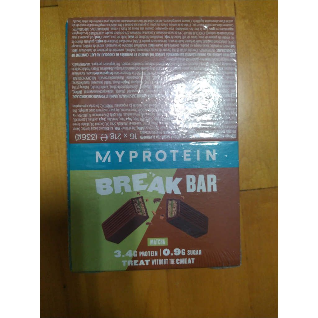 Myprotein-高蛋白迷你酥脆棒 抹茶口味 16X21.5g