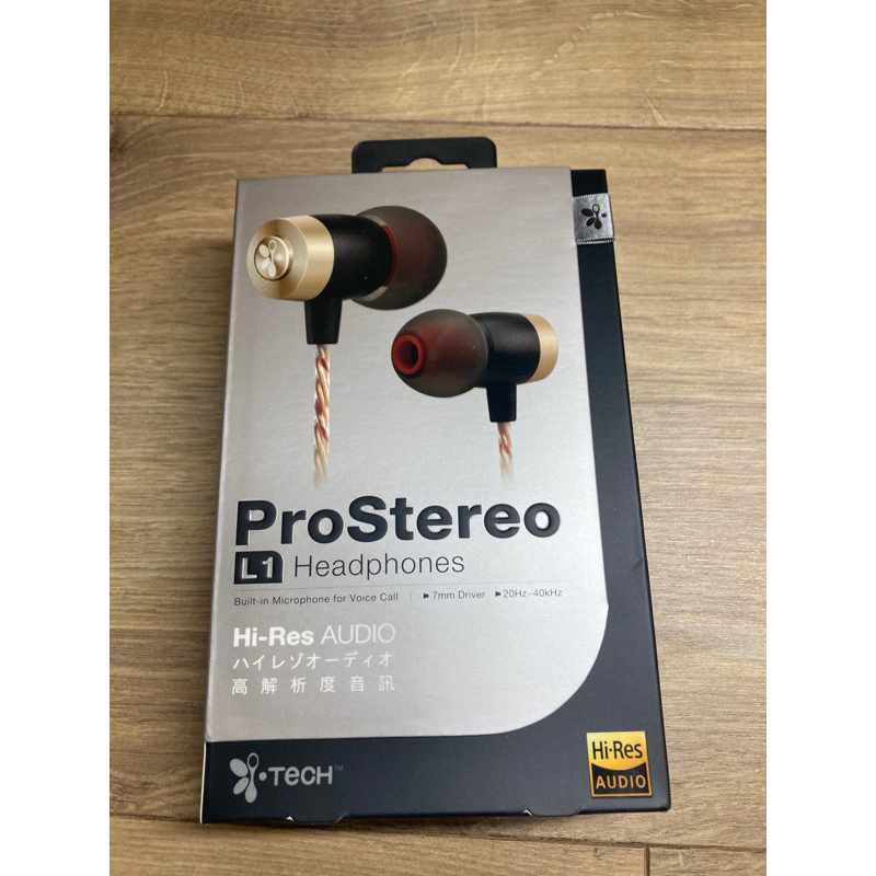 全新未拆封 i-Tech ProStereo L1 Hi-Res Audio有線耳機
