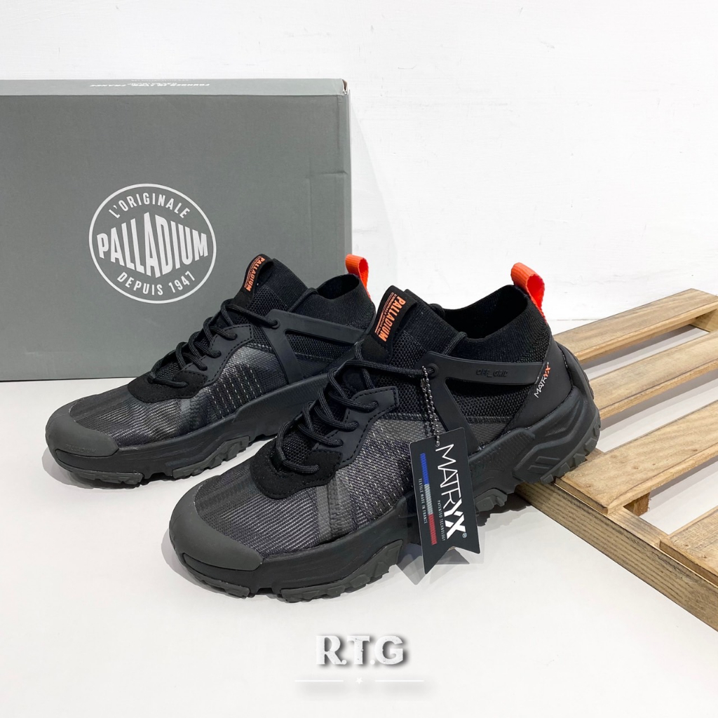 【RTG】PALLADIUM OFF-GRID LO MATRYX 黑色 輪胎潮鞋 輕量 襪套 男女 78599-008