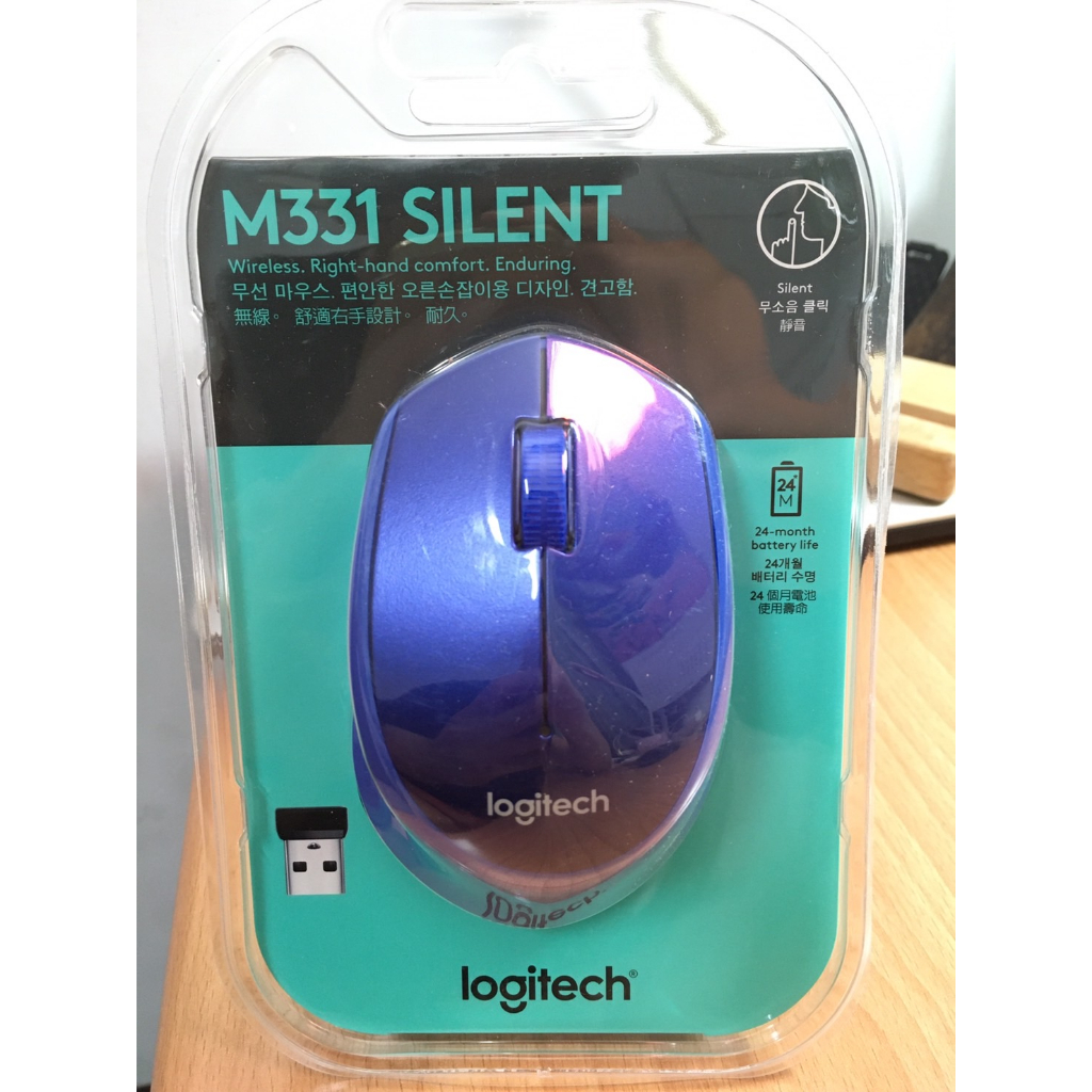 【售650元】全新 台灣公司貨 Logitech 羅技 M331 靜音滑鼠 無線滑鼠 光學滑鼠 滑鼠 Logi 靜音