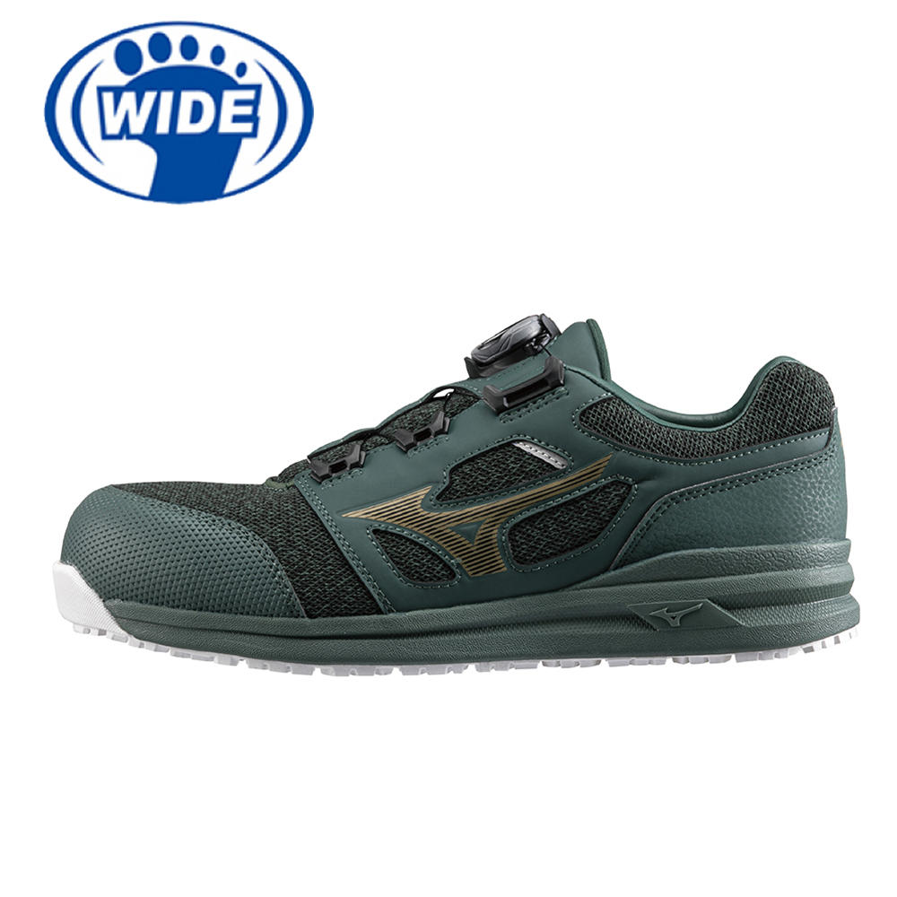 MIZUNO LS II BOA  防護鞋 寬楦 BOA旋鈕 塑鋼頭 工作鞋 F1GA225233 23FW 【樂買網】