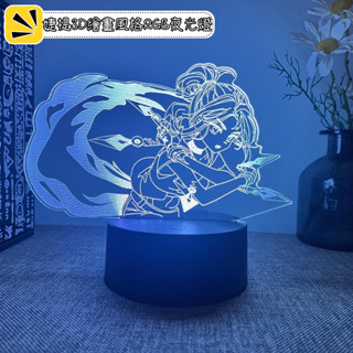 超熱門新品 內有影片！Valorant 特戰英豪 16色高質感RGB 婕提Q版3D繪畫風格 桌上型白色款夜光燈 桌面擺飾