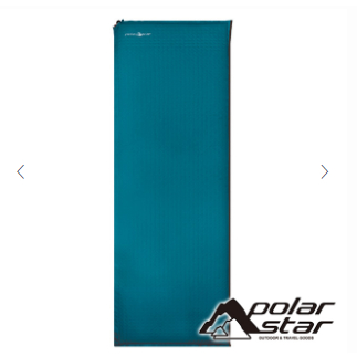 PolarStar【台灣製】自動充氣睡墊無枕頭 6.35cm『青藍/菱形紋』P16800 帳篷.露營.睡墊.軟墊.充氣床