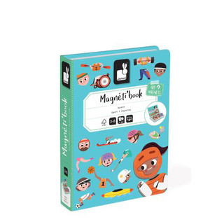 Janod 磁鐵遊戲書-奧運小百科｜法國品牌 幼兒益智玩具 啟蒙 認知訓練 手眼協調 3700217325961