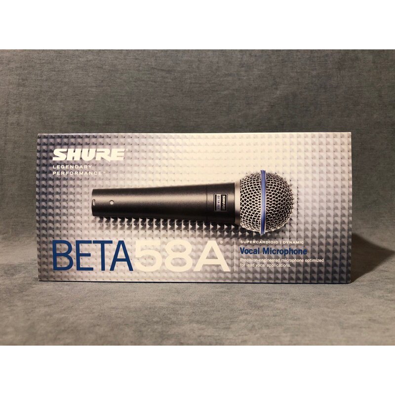 【全新原廠貨】SHURE BETA58A 麥克風 音樂歌唱設備「表演/錄音/直播」專用