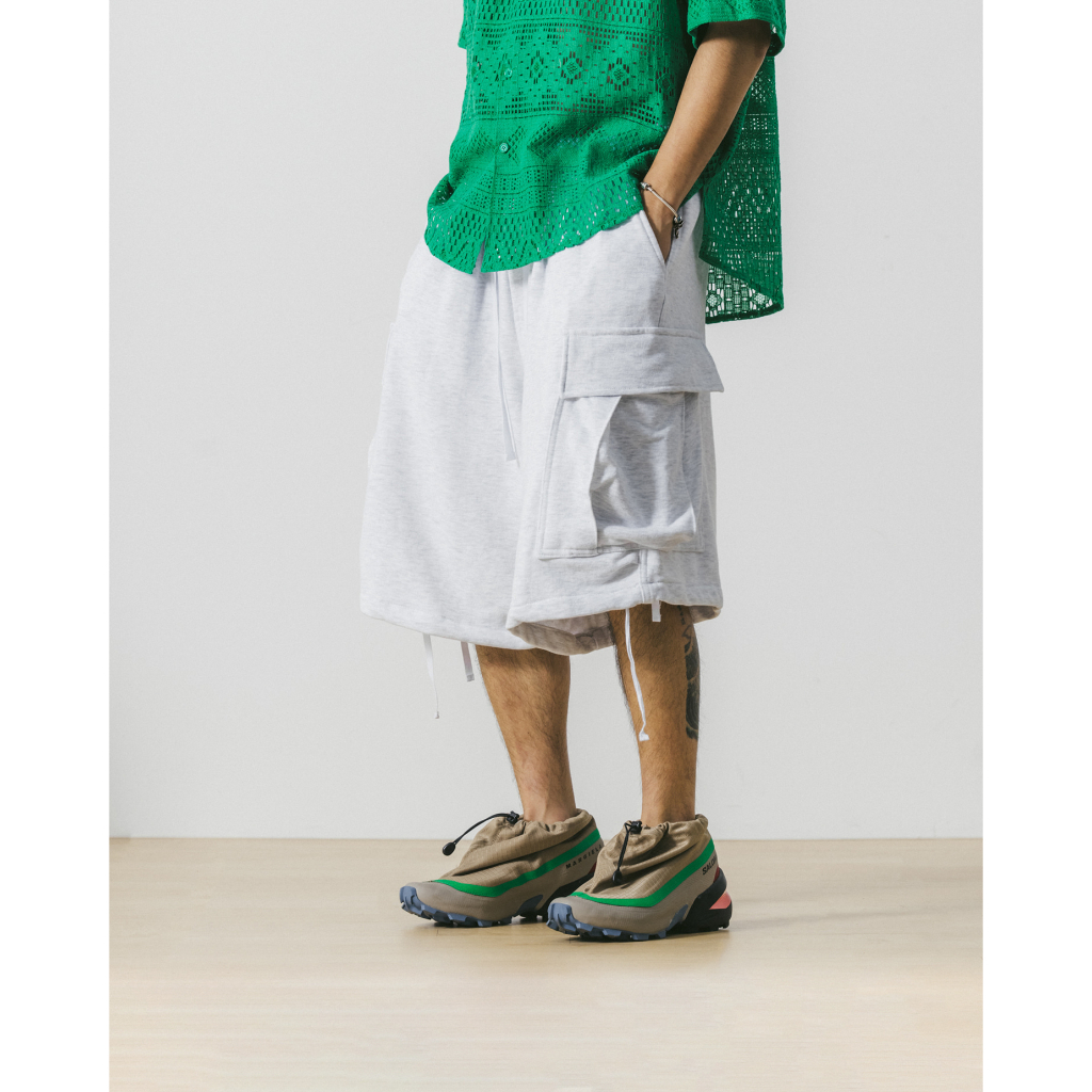 《E-fact》ANGLAN 🇰🇷 新品 棉質 工裝 寬鬆 氣球 短褲 -2color