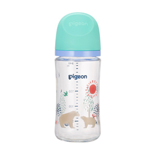小嘴巴的家-日本Pigeon貝親第三代母乳實感玻璃奶瓶/240ml