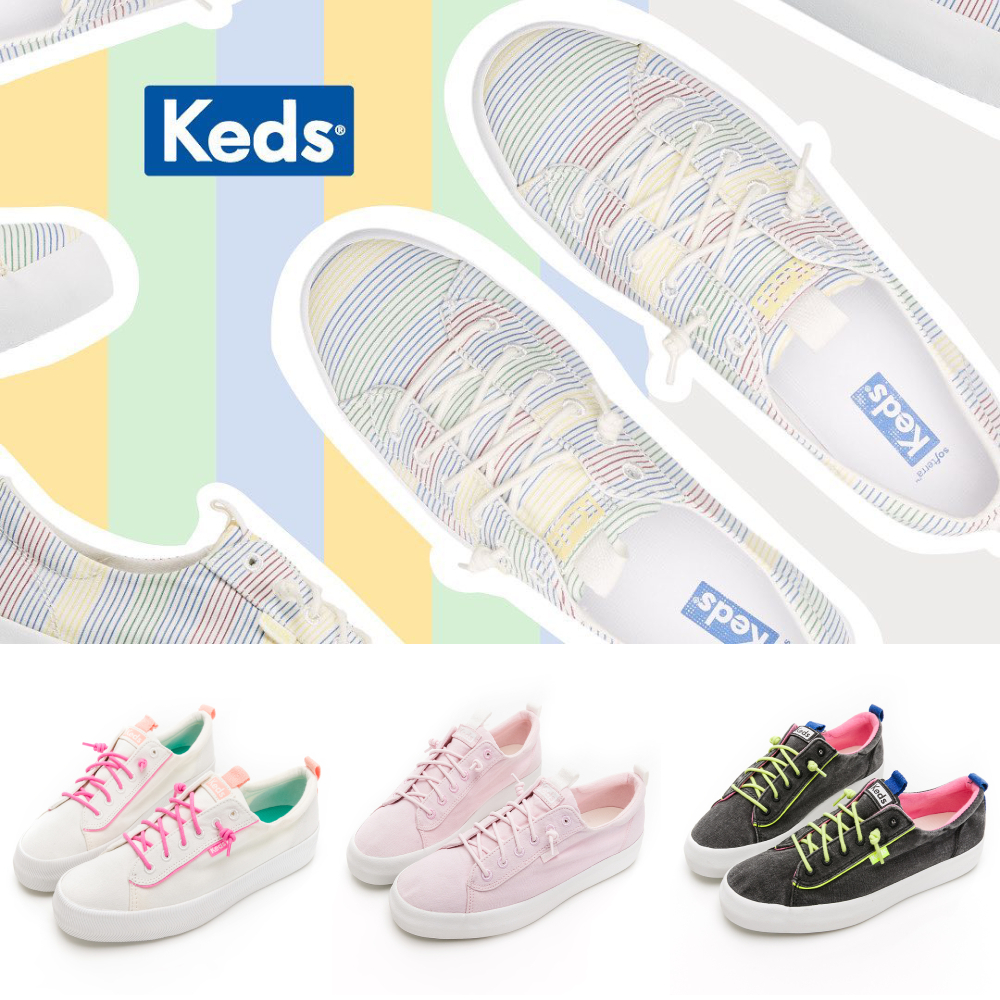 【Keds】KICKBACK 舒適免綁帶休閒鞋-五款選
