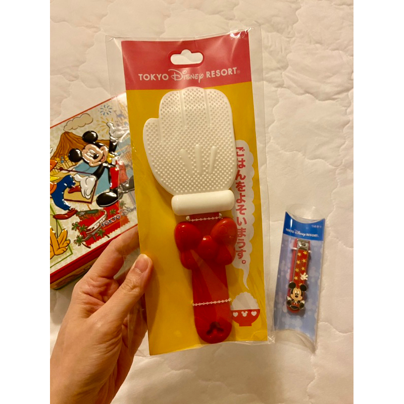 全新正品東京迪士尼Tokyo Disney米老鼠米奇棉花棒飯匙精美不鏽鋼指甲剪日本製Made In Japan