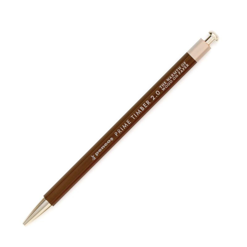 日本 HIGHTIDE Penco Prime Timber 自動鉛筆附削筆器/ 棕 eslite誠品