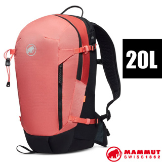 【MAMMUT 長毛象】女款 輕量登山健行攀登背包20L Lithium 20 可拆腰帶_櫻花鮭粉/黑_00720