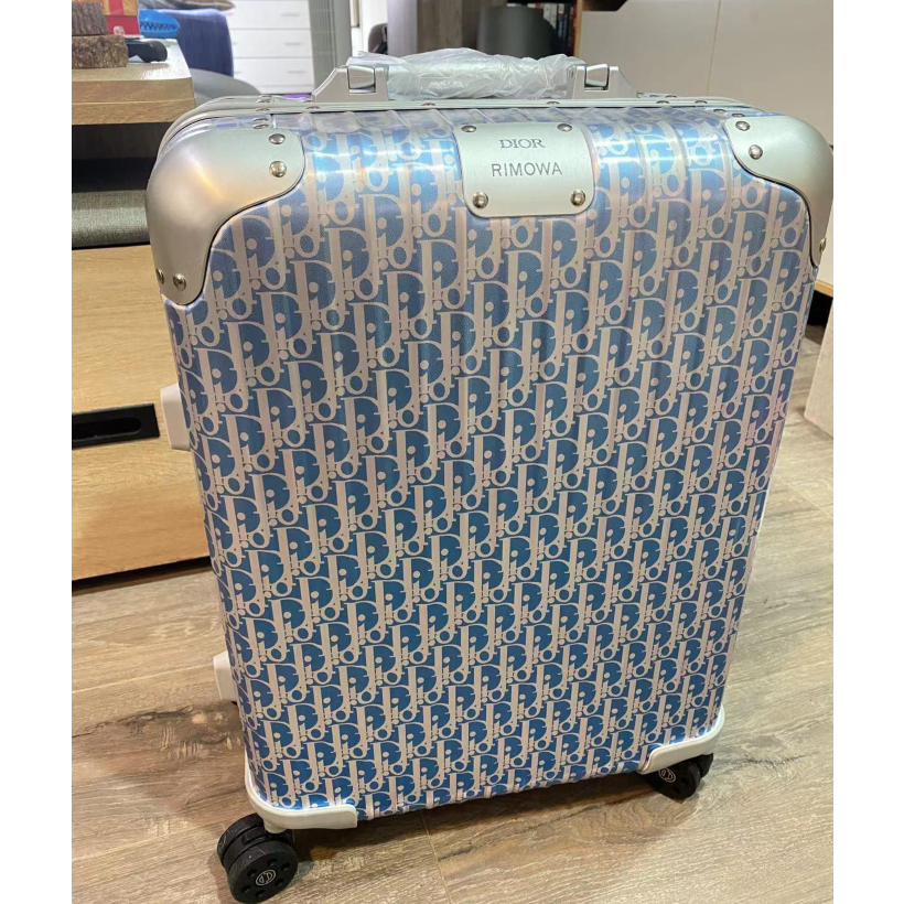 DIOR x RIMOWA聯名款 21寸登機箱 漸層藍色 登機箱 行李箱 鋁鎂合金行李箱