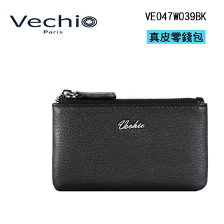 VECHIO 真皮零錢包 薄型 拉鍊零錢包 零錢包 VE-W039