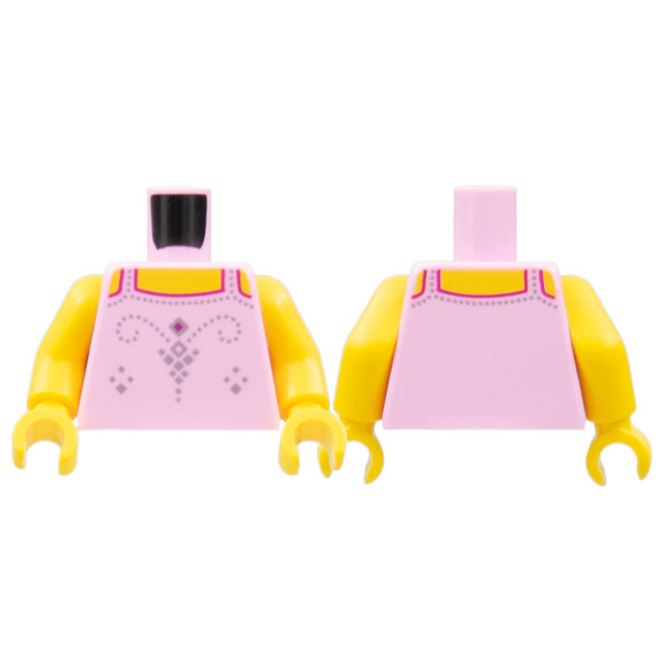 【小荳樂高】LEGO 第23代人偶包 2號 亮粉紅色 蜜糖仙子 身體 上半身 (71034)
