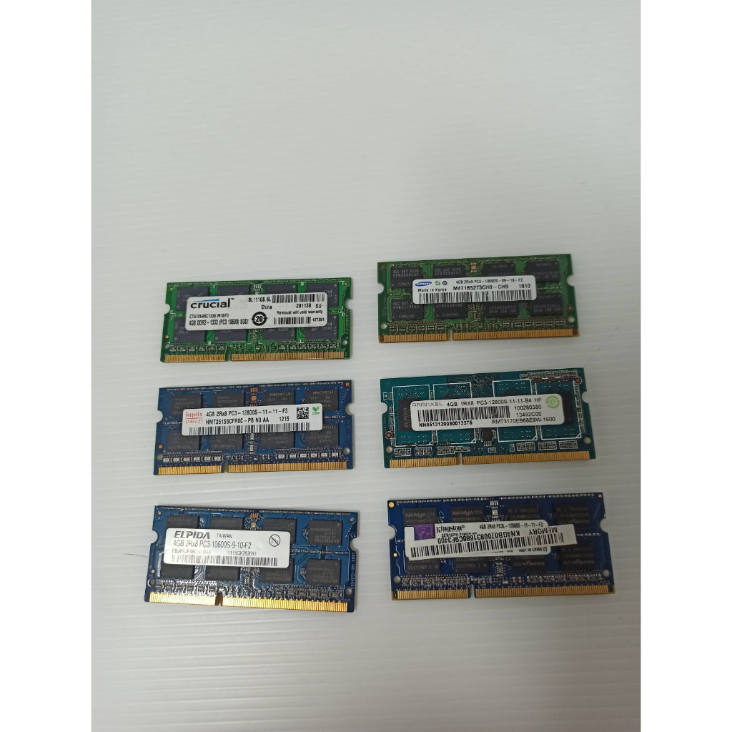 各大廠牌 筆電 記憶體 DDR3 / DDR3L / 4G 隨機廠牌出貨