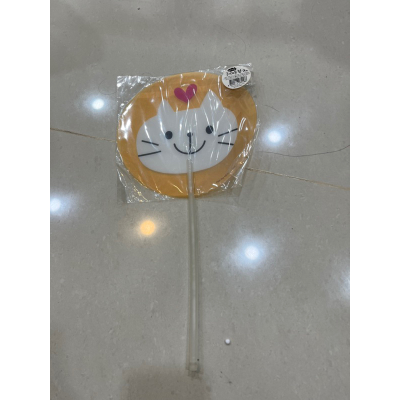 韓國帶回便宜賣 迪士尼 韓國貓咪扇子（全新）Hello Kitty KT 小涼扇 扇子 外出用品