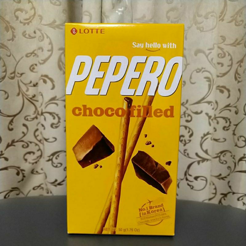 樂天 LOTTE PEPERO 巧克力夾心口味餅乾棒50公克 (原價35)非即期品 蝦皮最佛心價