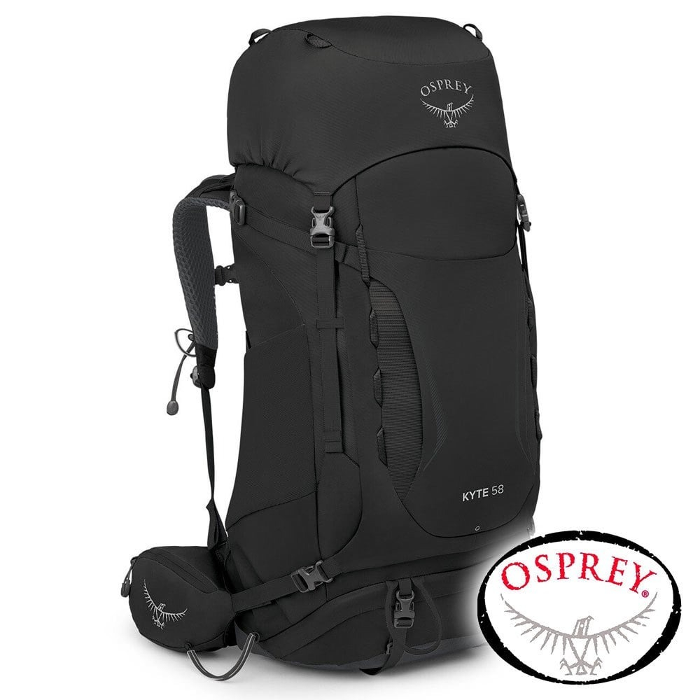 【美國 OSPREY】Kyte 58透氣登山背包56L『黑』10004778