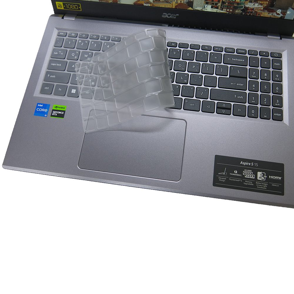 【Ezstick】ACER Aspire5 A515-58GM 奈米銀 抗菌 TPU 鍵盤保護膜 鍵盤膜