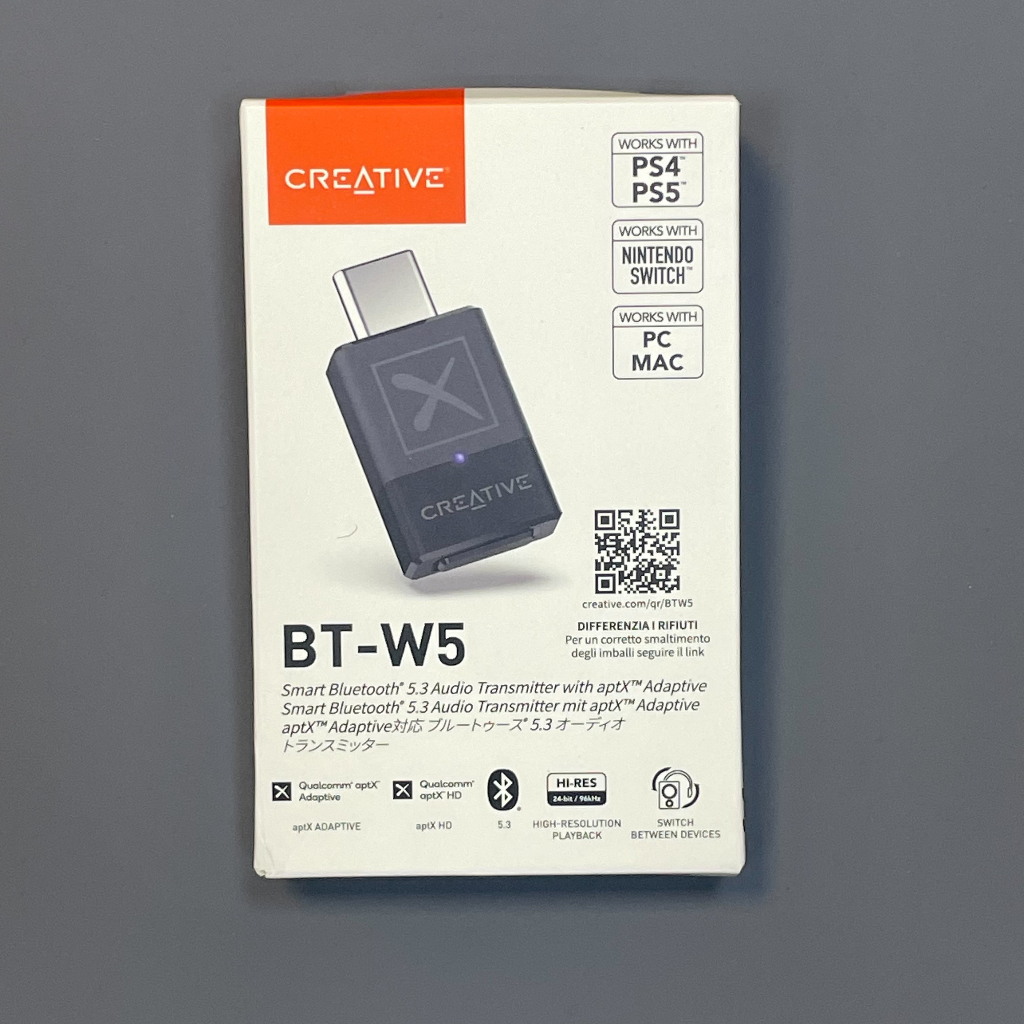 PS5 全新/現貨 Creative BT-W4 BT-W5 For PS4 5 Switch 低延遲藍牙 發射器
