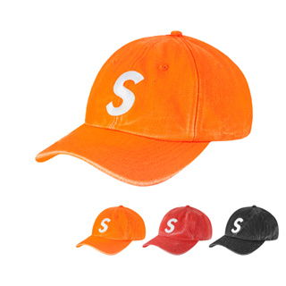 SUPREME 水洗布 PIGMENT CANVAS S LOGO 6-PANEL 多色 老帽 【TCC】