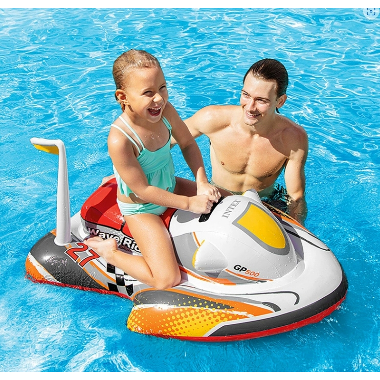 INTEX 57520 水上摩托車造型 117*77 cm 飛艇坐騎兒童充氣 坐騎座圈游泳用品 戲水玩具 迷露森活