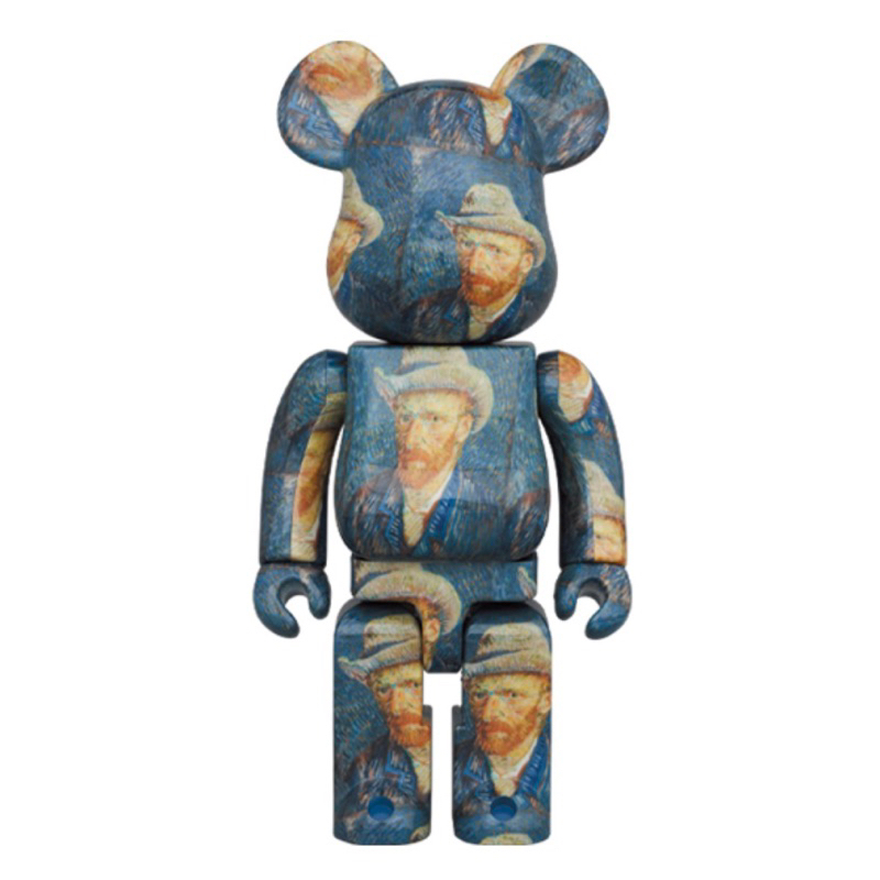 台灣現貨 雙箱 BE@RBRICK 梵谷自畫像 Van Gogh Museum Self 1000% 庫柏力克熊