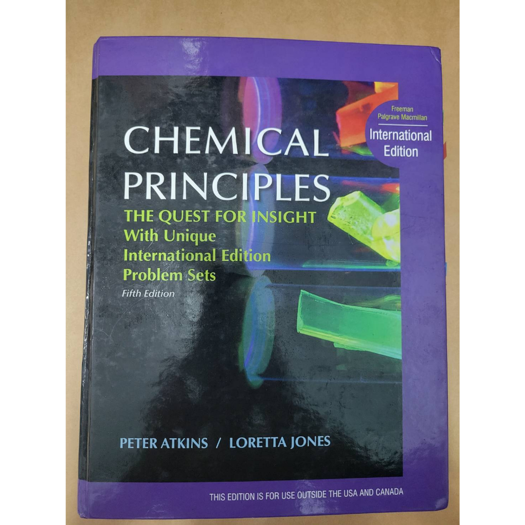 Chemical Principles: The Quest for Insight (二手9成新)