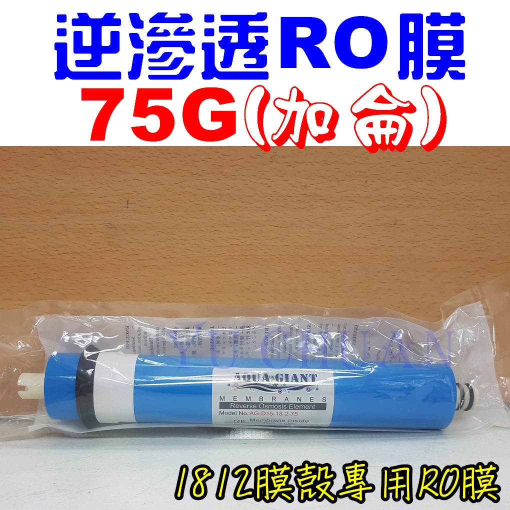 台灣Aqua giant RO膜75G 加侖 濾心 適用淨水器 逆滲透