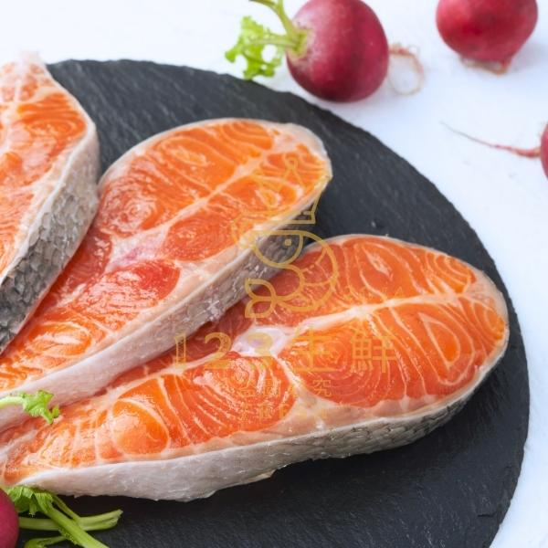 🦐123生鮮🦐 智利鮭魚薄切 小切片80g-100g 薄切鮭魚 魚片 魚排 鮭魚