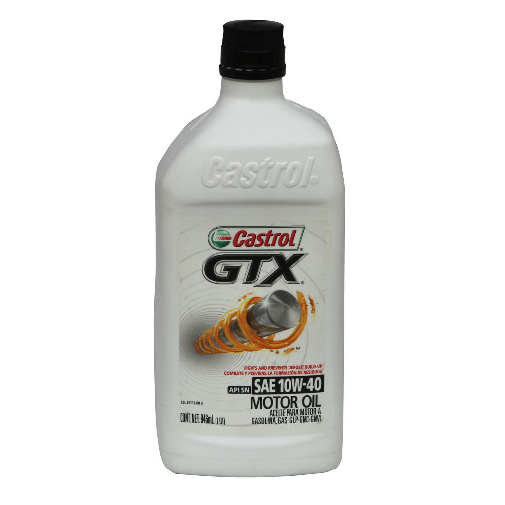 嘉實多 Castrol GTX 10W-40汽車引擎機油(946mlx6入)【亞拉旗艦館】