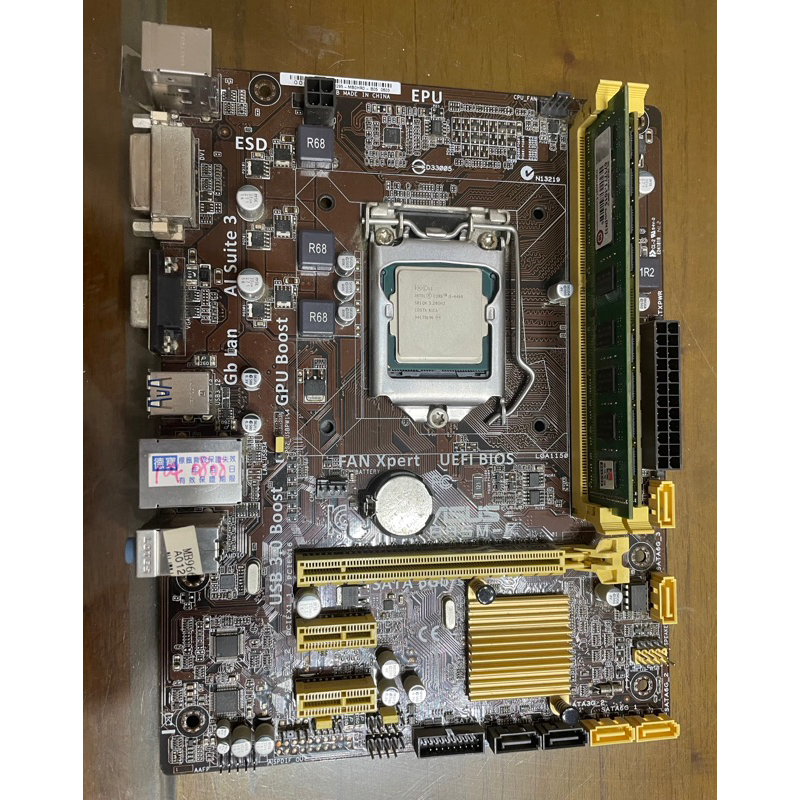 asus華碩 b85m-k + i5 4460 + 兩條ddr3 8gb（ 購買前先閱讀商品描述）