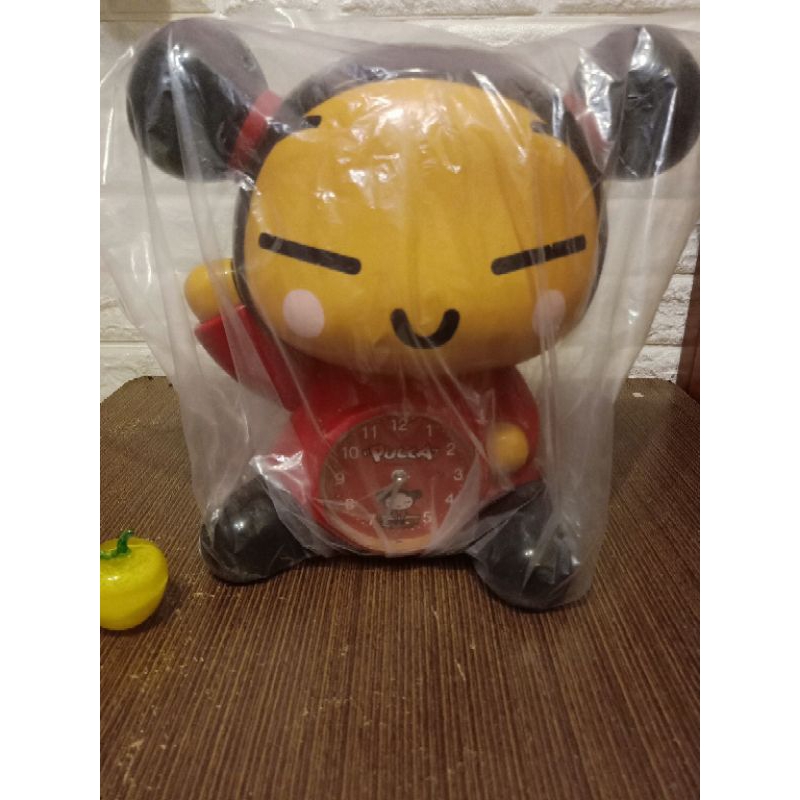 pucca 中國娃娃 早期收藏 懷舊 娃娃撲滿 造型存錢筒+鬧鐘 公仔 擺飾