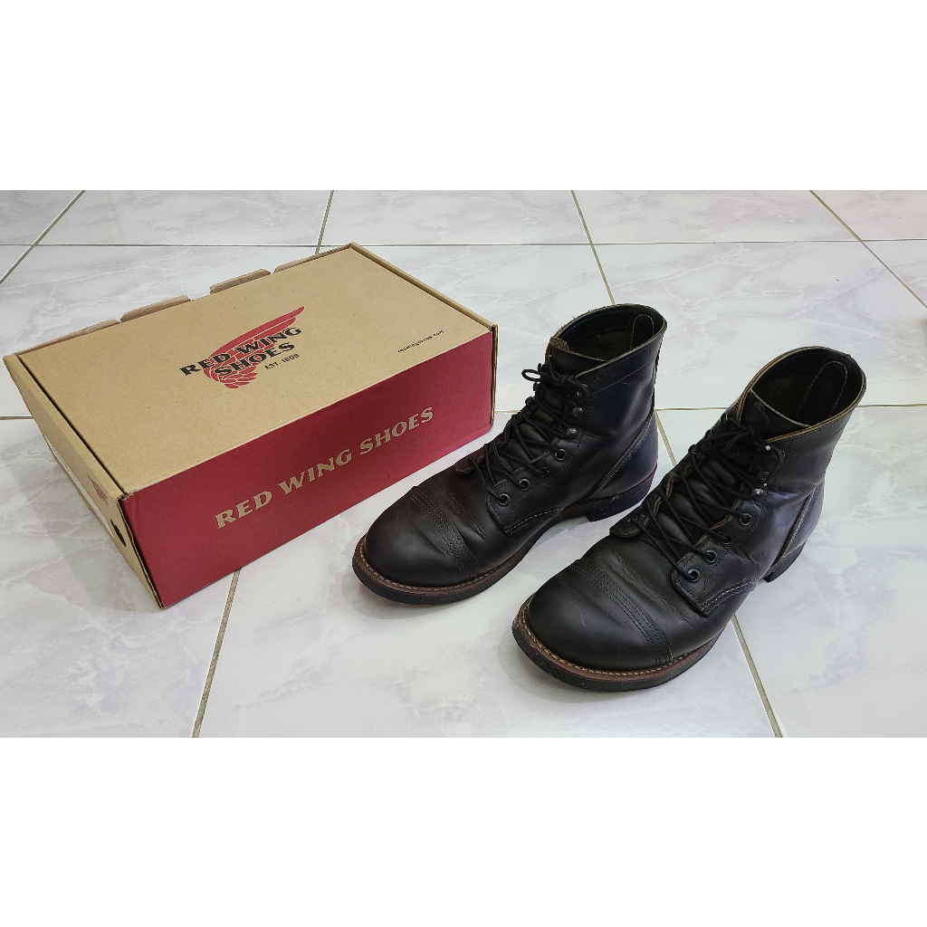 RED WING IRON RANGER 8116/8086 Charcoal 碳黑色 D楦 UK8 US9 工靴