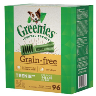 [單盒裝]Greenies健綠Grain.free無穀低敏配方(27oz/765g)潔牙骨 ～無肉類,素食狗可食用