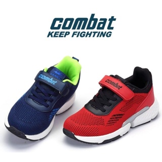 COMBAT 艾樂跑女鞋 魔鬼氈童鞋 輕量透氣 耐磨防滑 運動鞋 球鞋 TD6312L(有）藍色 紅色 TD6312
