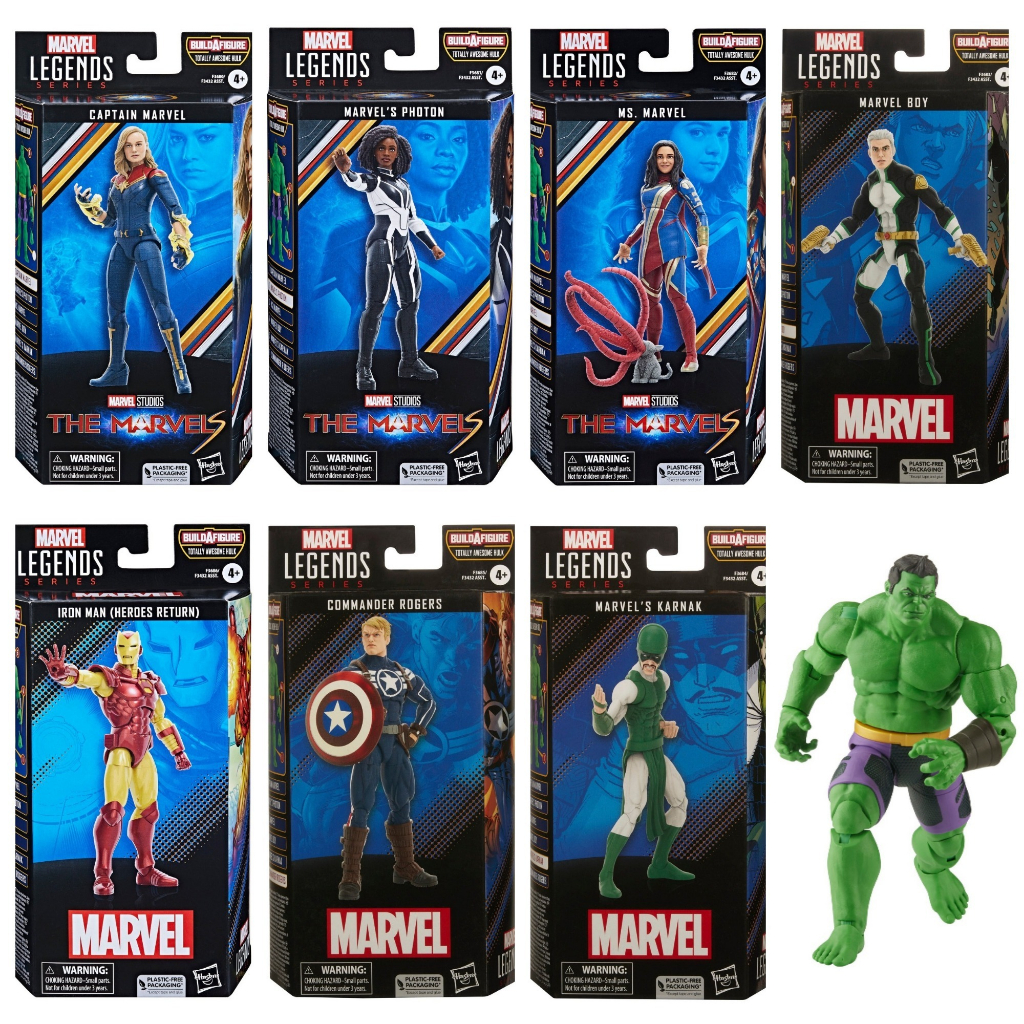 全新現貨 Marvel Legends 驚奇隊長2 驚奇隊長 驚奇少女 莫妮卡 藍博 7+1 BAF 浩克