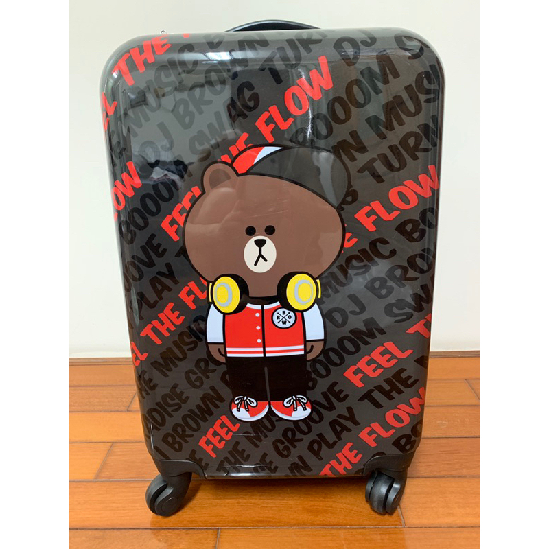 全新LineFriends熊大 全新正版20吋行李箱 大人小孩都適用 登機箱 旅行 出國
