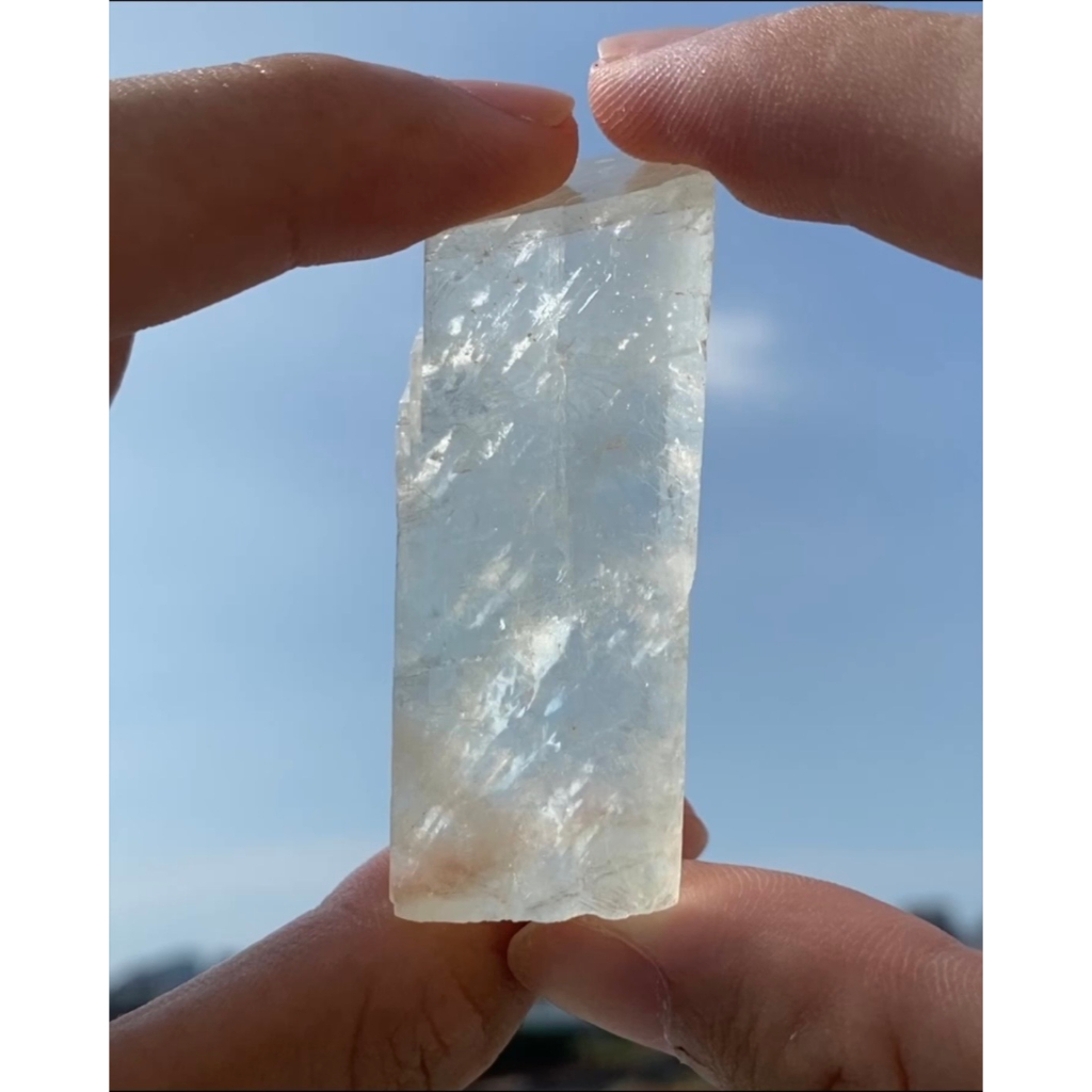 《憶寶珍藏》GIS10 天然原礦 廣西 冰洲石 方解石 Calcite 原礦 礦物 標本 礦標 礦石 水晶 水晶原礦