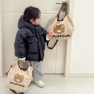 現貨免運✨A426 韓國ins 刺繡小熊兒童包 後背包 手拿包 手提包 包包 小熊 熊熊 兒童包 休閒包 磁扣包 側背包