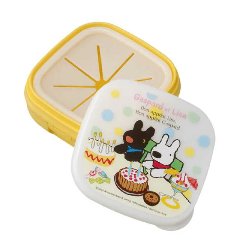 Q媽日本舖@日本 Gaspard et Lisa 麗莎與卡斯柏 兒童 零食盒 碗 日本製 餅乾盒