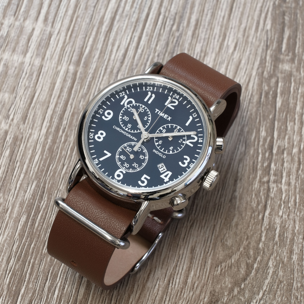 TIMEX Weekender 天美時 冷光 三眼 計時錶 TW2R63200 Indiglo 手錶