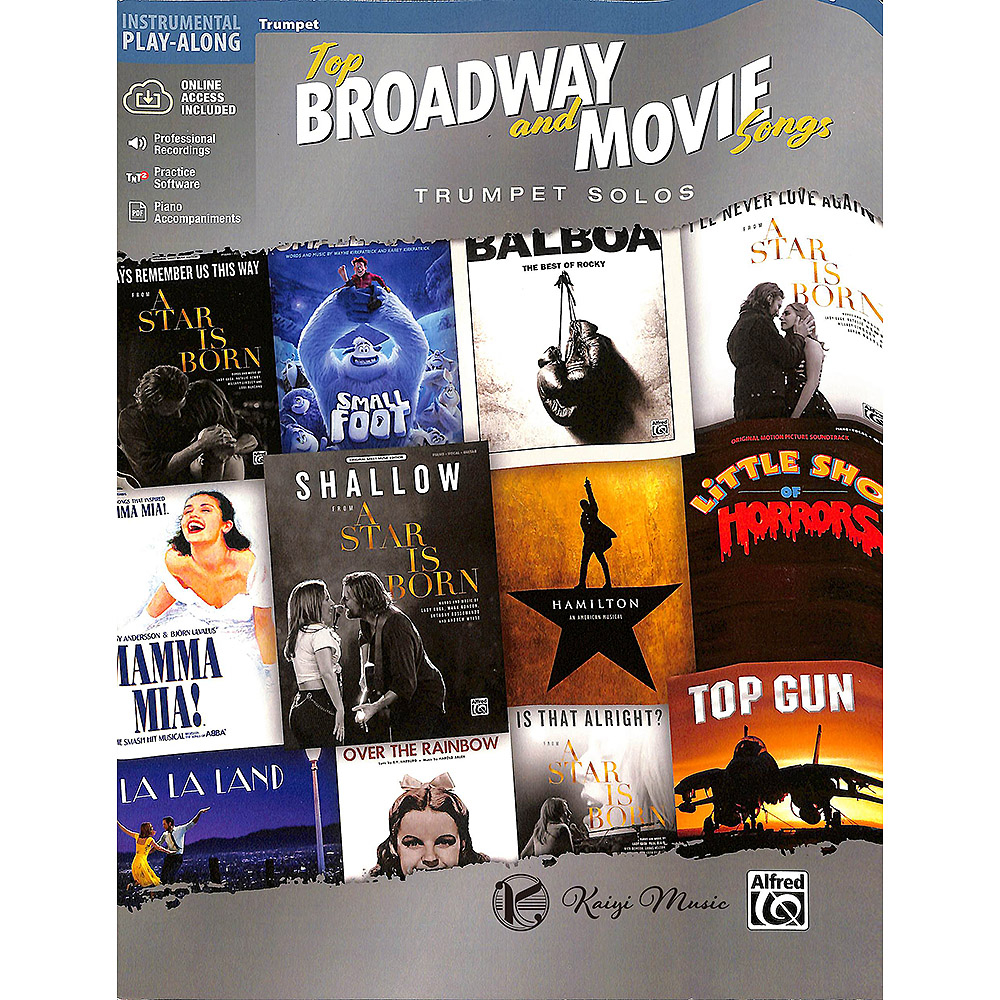 【凱翊︱AF】 Top Broadway and Movie Songs Trumpet Book Top Broadw