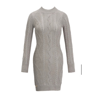 Her by h-Open Back Cable-Knit Mini Dress zara pazzo lovfee