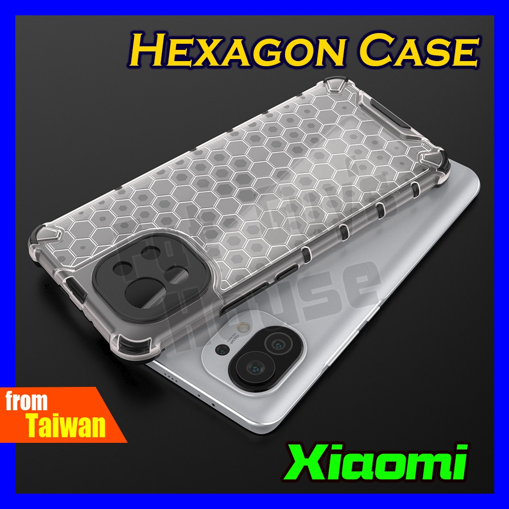 XIAOMI POCO F5 F4 F3 GT PRO 4G 5G Hexagon Hard Case