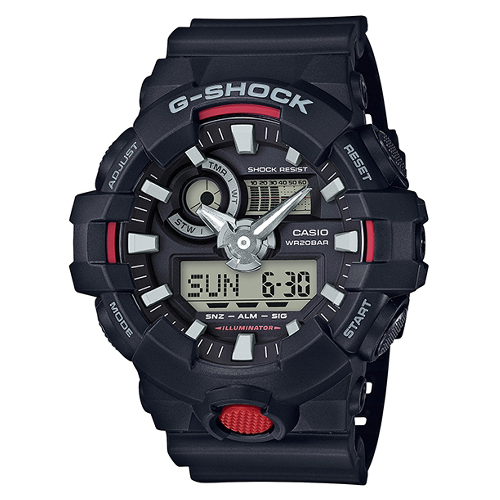 G-SHOCK創新突破金屬感搶眼視覺休閒錶(GA-700-1A)